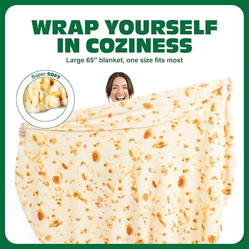 Cozy Concepts Co. Burrito Comfort Blanket by Relatable, Super Soft Plush Throw for Teens and Kids, A Cozy Fall Nights & Dorm Room Essential, Perfect Comfort Gift thumbnail 3