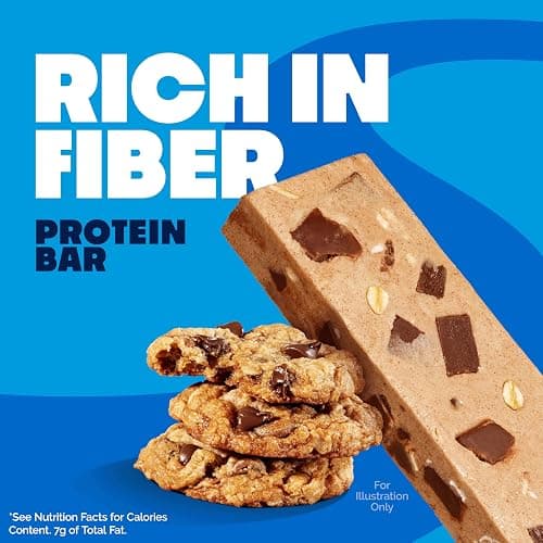 Quest Nutrition Oatmeal Chocolate Chip Protein Bars, 20g Protein, 1g Sugar, 5g Net Carb, Gluten Free, Keto Friendly, 12 Count thumbnail 5