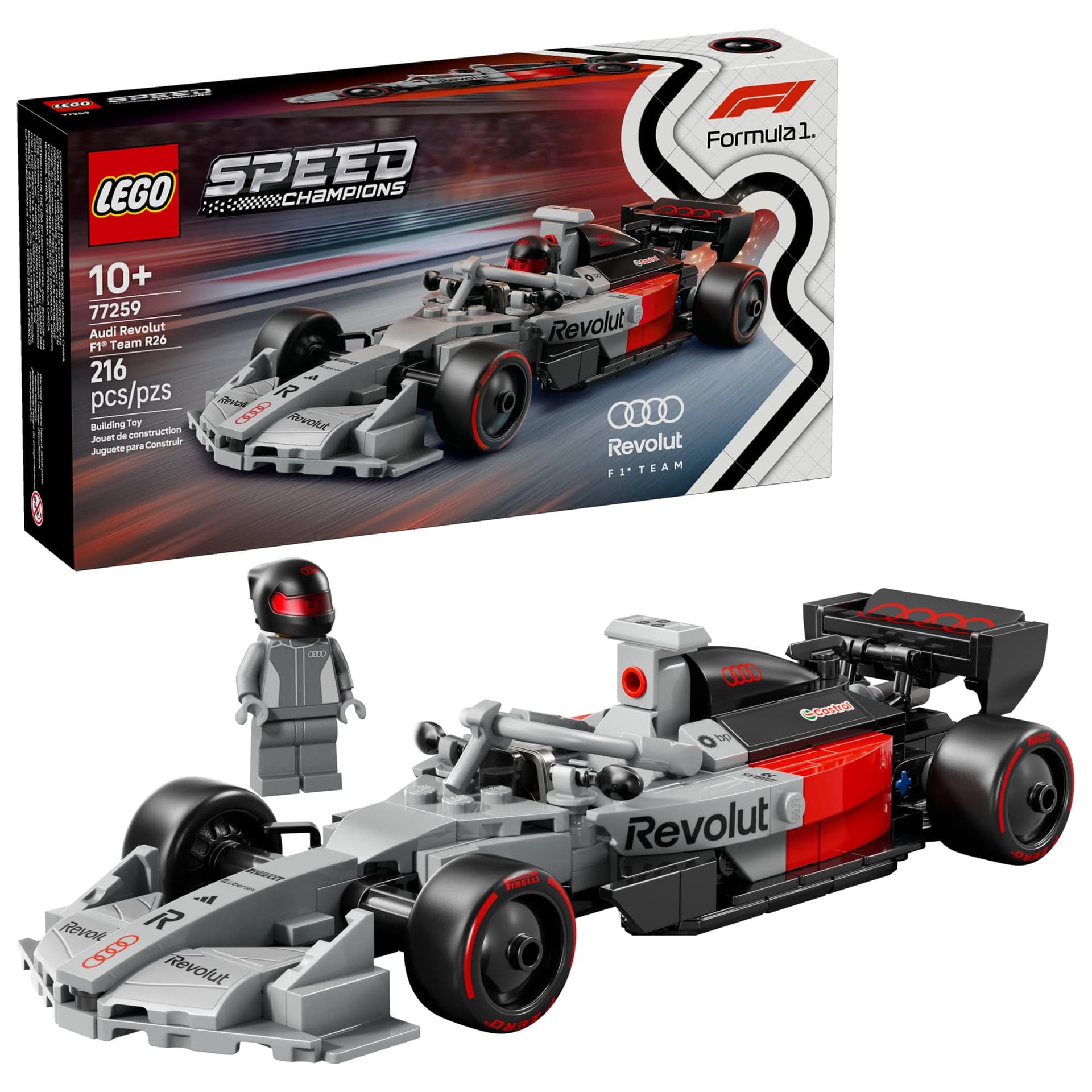 LEGO Speed Champions Carro de Corrida Audi Revolut F1® Team R26 77259 - Image 1