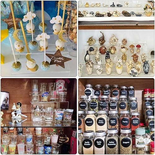 bigantss 12 Inch Acrylic Shelf for Perfume Organizer, 4 Tier Funko POP Shelves, Cologne Organizer Tiered Riser Display Stand, Acrylic Display for Decoration thumbnail 7