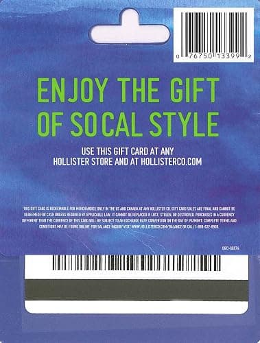 Hollister Gift Card $50 thumbnail 2