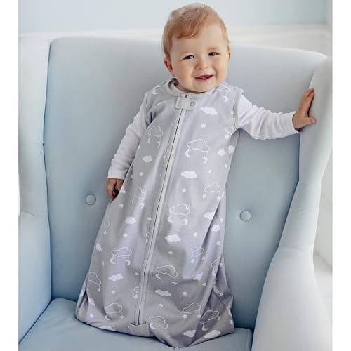 Mama Cheetah Baby Sleep Sack 0.5 TOG, Organic Cotton Baby Wearable Blanket with Two-Way Zipper, Swaddle Transition Baby Sleeping Bag for Newborn Infant Toddler Boy Girl, 0-6 Months thumbnail 4