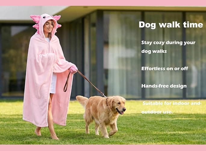 LABULA Wearable Blanket Hoodie for Women Men Cozy Flannel Blanket thumbnail 5