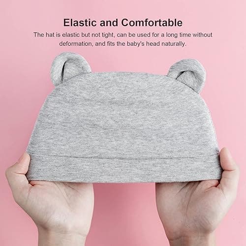 DRESHOW BQUBO 8 Pack Unisex Baby Beanie Hat Infant Toddler Kid Hats Baby Soft Cute Knit Cap Nursery Beanie thumbnail 5
