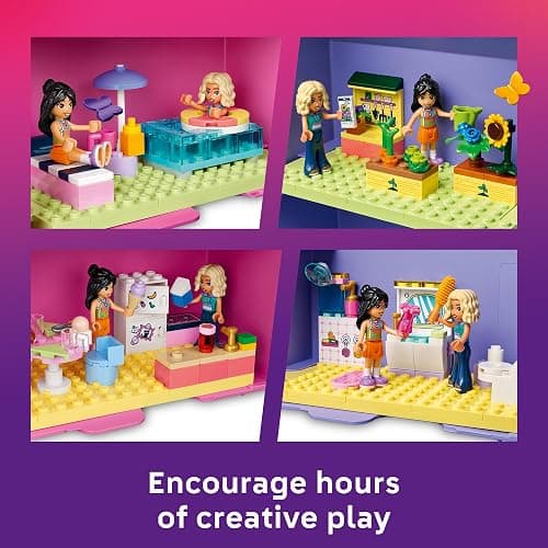 LEGO Friends Creative Dollhouse Suitcase 42697 | Portable Dollhouse, Building Toy for Girls & Boys, Ages 6+, W/ 2 Minidolls & 8 Rooms, 355 pieces, Gift for Birthdays thumbnail 4