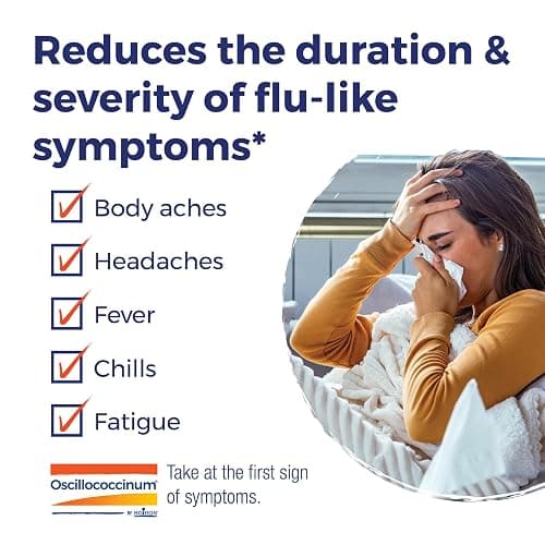 Boiron Oscillococcinum for Relief from Flu-Like Symptoms of Body Aches, Headache, Fever, Chills, and Fatigue - 6 Doses thumbnail 3
