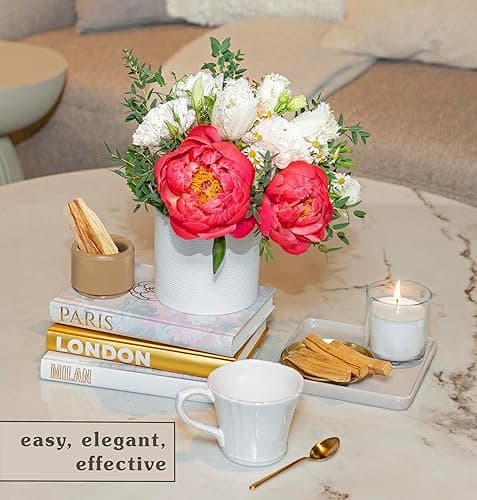 Decorative Books for Home - Shelf Decor Accents - Set of 3 - Modern Hardcover Book Stack - Matte Gold Coffee & Entry Table Decoration - Contemporary Display - Fashion Designer Dresser Aestethics thumbnail 5