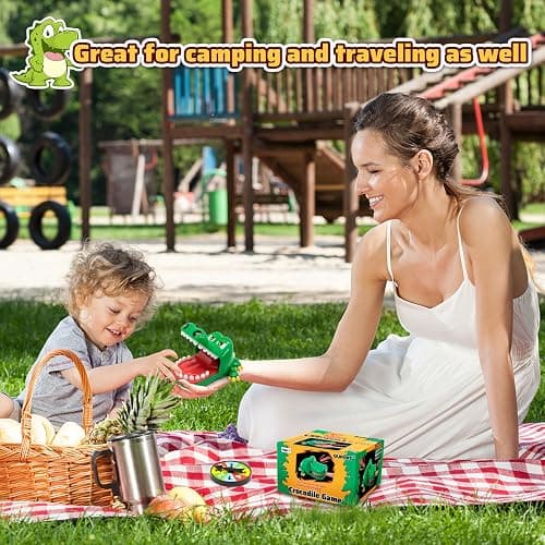 Upgraded Crocodile Teeth Dentist Game For Kids, Alligator Push Teeth Down, Funny Board Game thumbnail 7