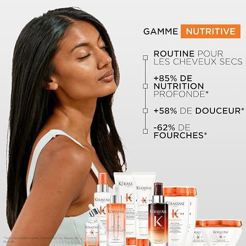 KERASTASE Nutritive - 8H Magic Night Serum Cheveux - Nourrit et Protège de L'Humidité - +98% de Force - +40% de Brillance - Protéines Végétales et Niacinamide - Texture Crème - Cheveux Secs thumbnail 10