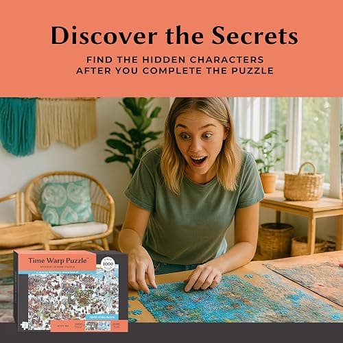 Time Warp Puzzle Series 2 – Sunrise to Sunset Hidden Scene | 1000 Piece Jigsaw Puzzle for Adults | Discover a Story that Transforms as You Build | Giftable Magic Puzzle Art (Spirits of the Aurora) thumbnail 3