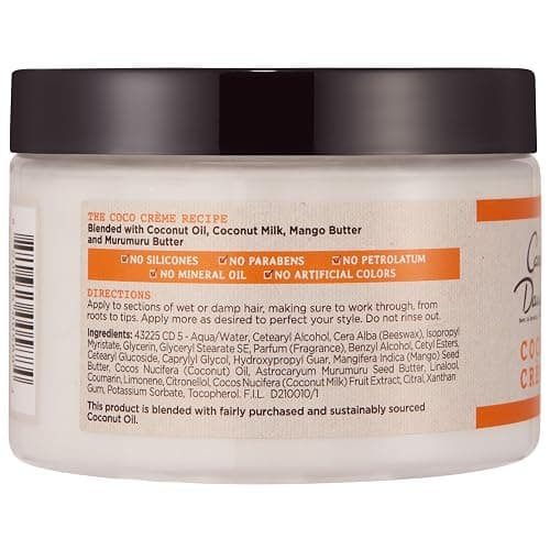 Carol's Daughter Coco Creme Coil Enhancing Moisture Butter, with Coconut Oil and Mango Butter, for Very Dry Curly Hair, Paraben and Silicone Free, 12 oz thumbnail 10