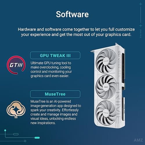 ASUS The SFF-Ready Prime GeForce RTX™ 5070 12GB GDDR7 White OC Edition Graphics Card (PCIe® 5.0, 12GB GDDR7, HDMI®/DP 2.1, 2.5-Slot, Axial-tech Fans, Dual BIOS) thumbnail 7
