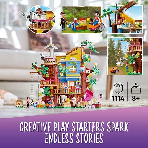 LEGO Friends Friendship Tree House 41703 Set with Mia Mini Doll, Nature Eco Care Educational Toy, Gifts for Kids, Girls and Boys Ages 8 Plus thumbnail 3
