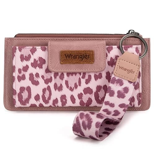 X Wrangler Wallet for Women Ladies Female Card Cases & Money Organizers Wristlet with Wallet Large Clutch with Coin Purse Smooth Zipper and Rfid Lining - Image 1