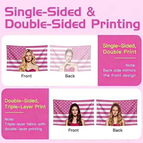 Custom American Flag 3x5 Ft Outdoor Flags & Banners | Custom Flag with Picture, Personalized Image Text Customize Design for Bedroom Garden Outdoor Decor thumbnail 4