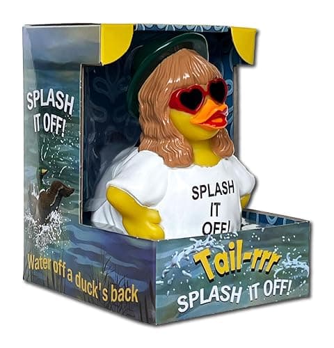 CelebriDucks - Tail-RRR - Splash It Off - Floating Rubber Ducks - Collectible Bath Toy Gift for Kids & Adults of All Ages - Image 1