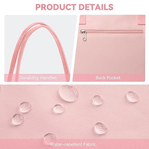 KALIDI Tote Bag for Women Nylon Top-Handle Purse,Shoulder Hobo handBag with Zipper Leisure Foldable Weekend thumbnail 6