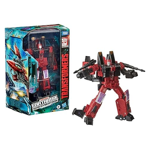 Transformers Generations War for Cybertron Earthrise WFC-E26 Voyager Class Decepticon Thrust | Transformers Earthrise 6 Inch Action Figure War For Cybertron Deluxe Class - Thrust Reissue thumbnail 8