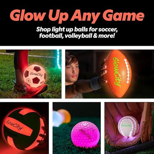 GlowCity Glow in The Dark Basketball - Sizes 5, 6, 7 Light Up Ball for Kids, Teens & Adults - Red Glow for Outdoor Games - Sports Birthday Gifts Ideas for Boys Ages 6 7 8 9 10 11 12 13 14 thumbnail 9