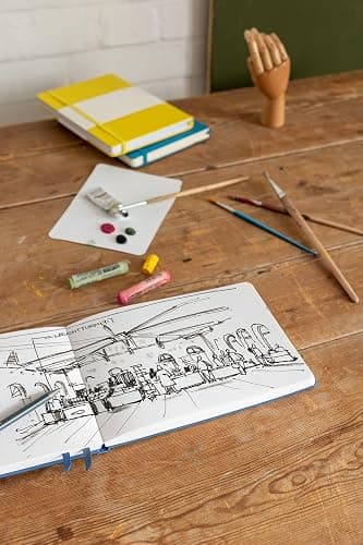 Leuchtturm1917 - Square Hardcover Sketchbook (Black) - 112 Pages of 150g/m² Paper thumbnail 2