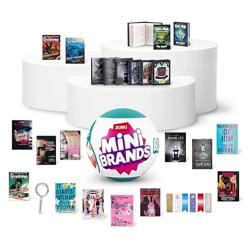 Mini Brands Books (2 Pack) by ZURU Real Miniature Book Brands Collectible Toy, Capsules of 5 Mystery Miniature Books with Real readable Pages and Accessories for Kids, Teens, Adults thumbnail 4
