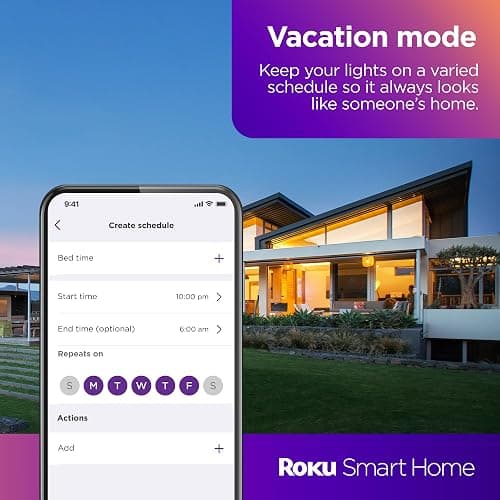 Roku Smart Light Bulbs (White, 1-Pack) - Dimmable A19 Lightbulbs with Adjustable Brightness & Temperature - WiFi Smart Bulbs Works Voice, Alexa & Google Assistant, No Hub Required thumbnail 6