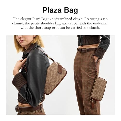Coach Women's Natural Grain Leather Plaza Bag thumbnail 3