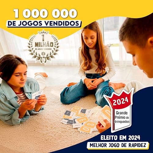 Quick Stop - Jogo de Cartas Rápido e Divertido para Família e Amigos - Vencedor do Prémio do Brinquedo 2024 - Versão Moderna do Jogo Stop - Presente Original - Português thumbnail 3