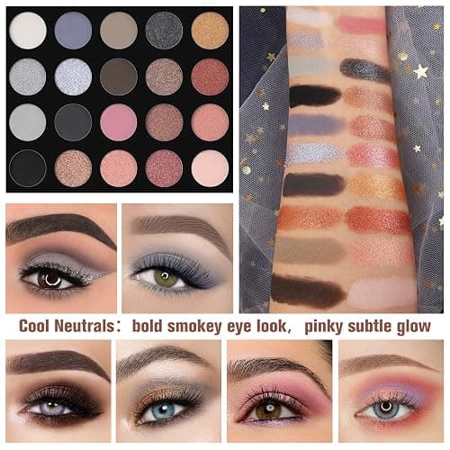 UCANBE Pretty All Set Eyeshadow Palette Pro 86 Colors Makeup Kit Matte Shimmer Eye Shadow Highlighters Contour Blush Powder All In One Makeup Pallet Holiday Christmas Valentine's Day Gift Set thumbnail 3