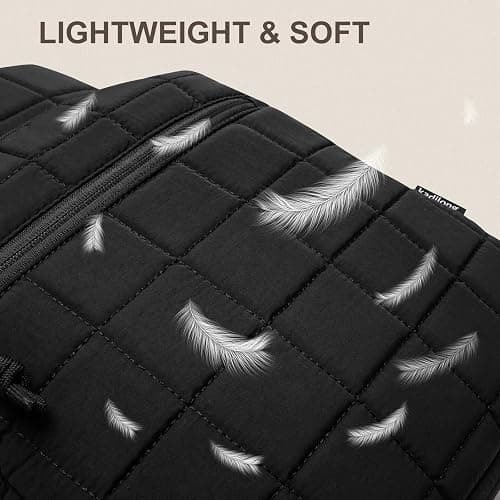 kadilong Laptop Backpack for Women College Travel,Quilted Daypack Bookbag for School Teen Girls Mochilas Mujer,Black thumbnail 4
