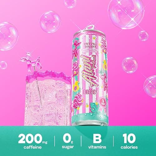 Alani Nu Cotton Candy Sugar Free Energy Drink (Pack of 12) thumbnail 5