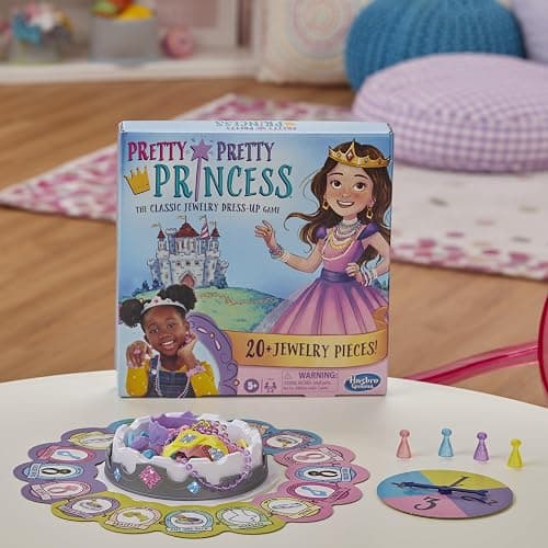 Pretty Pretty Princess Board Game, Classic Jewelry Dress-Up Games for Kids, Family Games for 2-4 Players, Kids Board Games, Ages 5 and Up thumbnail 9
