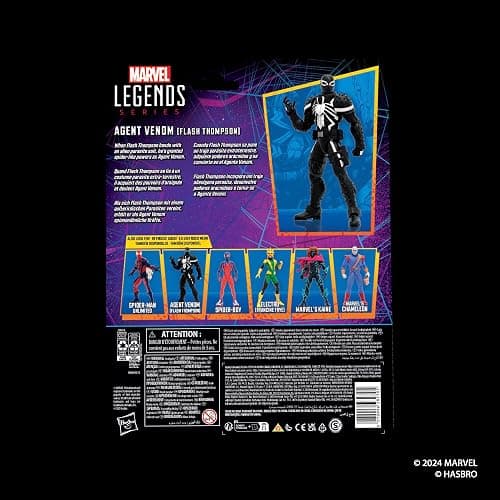Marvel Legends Series Agent Venom (Flash Thompson), Retro Comics Collectible 6-Inch Scale Action Figure thumbnail 10