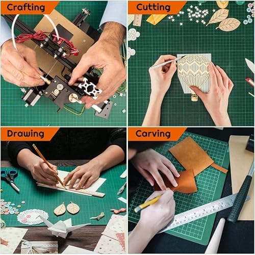 anezus Self Healing Sewing Mat, 12inch x 18inch Rotary Cutting Mat Double Sided 5-Ply Craft Cutting Board for Sewing Crafts Hobby Fabric Precision Scrapbooking Project thumbnail 6