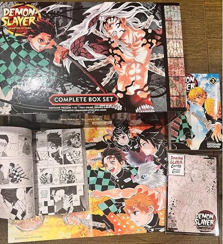 Demon Slayer Manga Box Set Kimetsu no Yaiba (Volumes 1–23) – English Premium Manga Edition with Booklet & Poster – Koyoharu Gotouge, VIZ Media & Juliet Music Bookmark (Demon Slayer: Kimetsu no Yaiba) thumbnail 5