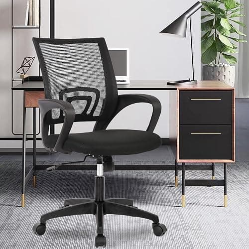 PayLessHere Home Office Chair Desk Computer Chair Adjustable Ergonomic Lumbar Support Armrest Executive with High Density Mesh 360 Degree Swivel Chair for Men Women Adults, Black thumbnail 8