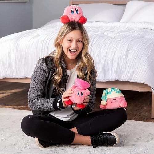 Club Mocchi Mocchi- Kirby Plush - Sleeping Kirby Plushie - Squishy Toys - Collectible and Cute Stuffed Animals - Gaming Gifts and Game Room Decor - Video Game Collectibles - 6 Inch thumbnail 2