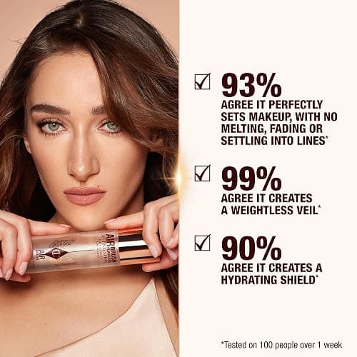 Charlotte Tilbury Airbrush Flawless Setting Spray - Gift Set Essential - Ultra-Fine Mist to Prime & Set Makeup - Perfect for Pairing with Other Skincare & Makeup Favorites thumbnail 3