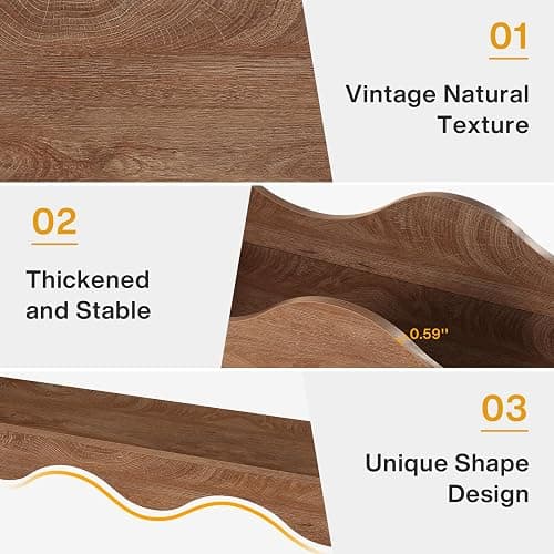 Tribesigns 63 Inches Farmhouse Console Table with Storage, Couch Table Behind Sofa, Long Entryway Sofa Station, Narrow Console Stand, Hallway Stand for Entryway Living Room, Wood Grain thumbnail 8