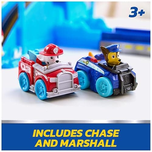 PAW Patrol Pup Squad Track Set, Looping Track Playset & Vehicle Launcher with Chase & Marshall Toy Cars, Kids Toys for Boys & Girls Ages 3 and Up thumbnail 2