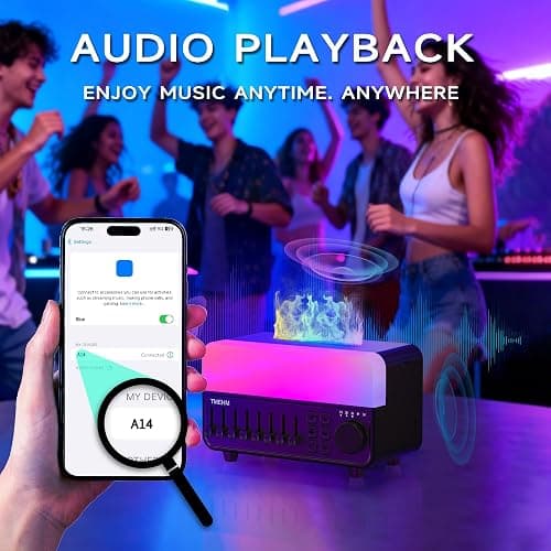 TMEHM 4-in-1 Sleep Sound Machine with White Noise & 8 Nature Sounds, Bluetooth Speaker, Night Light & Aroma Diffuser with Timer for Baby, Kids and Adults (Matte Black) thumbnail 5