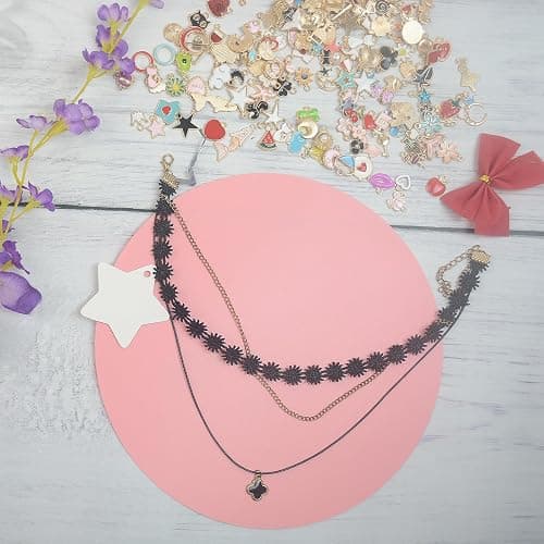 300 pièces Mini Charms de Bijoux Colorés en Gros Petits Pendentifs pour Bricolage Colliers, Boucles d'Oreilles, Bracelets, Cadeau de Mariage Personnalisé, Kit de Création, Décoration, Fabrication de thumbnail 7