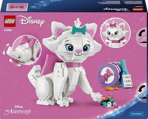 LEGO | Disney Adorabile Minou de Gli Aristogatti - Gatto Giocattolo con Accessori, incluso un Fiocco in Tessuto - Decorazione per la Camera da Letto - Regalo per Bambine e Fan da 7 Anni in su - 43286 thumbnail 12
