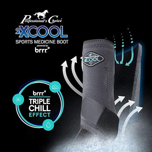 Professional's Choice 2XCOOL Sports Medicine Horse Boots | Protective & Breathable Design for Ultimate Comfort & Durability in Active Horses | Value 4 Pack thumbnail 3