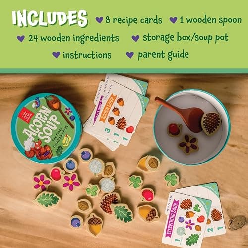 Peaceable Kingdom Acorn Soup – Game for You and Your 2 + Year Old – Fun Toddler Games Ages 2–4 That Teach Numbers and Counting Skills thumbnail 6
