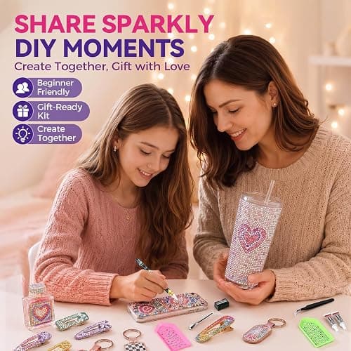 Rhinestone Bedazzling Kit, 40000 3mm Gems 40 Colors, B7000 Glue & Tools | Complete craft kit with gems and jewels for nail art, clothing, shoes, bags & decor thumbnail 9