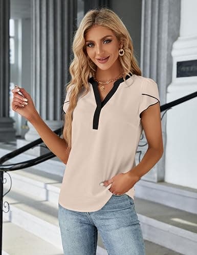 Blooming Jelly Button Down Shirts, Dressy Casual Tops thumbnail 7