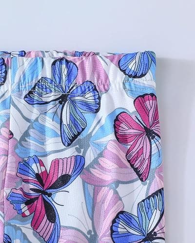 Jecson Toddler Baby Girl Clothes: Cotton Soft Outfits Set A-Line Top & Butterfly-Print Pants Cute Fall Home Outdoor 6M-4Y thumbnail 8