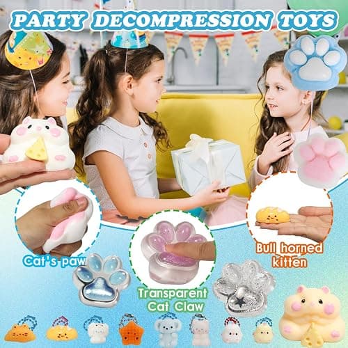 16pcs Squishy Pack,Fidget Toys Kit,Include taba Squishies Party Favors for Kids 4-8 8-12 Treasure Box Toys for Classroom Birthday Goodie Bag taba Squishy Stress Relief Toys thumbnail 4
