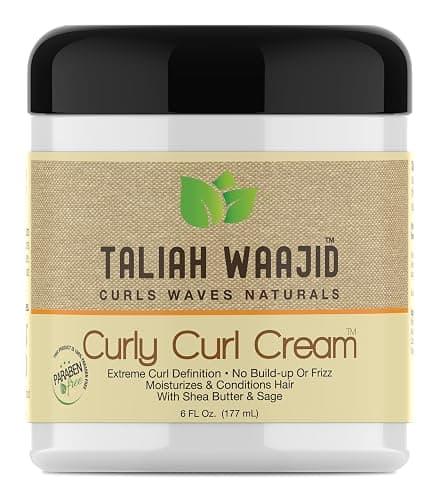 Taliah Waajid Curls Waves Natural - Curly Curl Cream | Extreme Curl Definition Hair Styling Gel | No Build-up or Frizz | 100% Paraben Free | Shea Butter & Sage - 6oz thumbnail 6